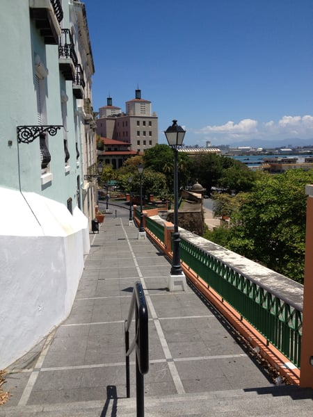 A traveler's photo spot in Viejo San Juan, San Juan