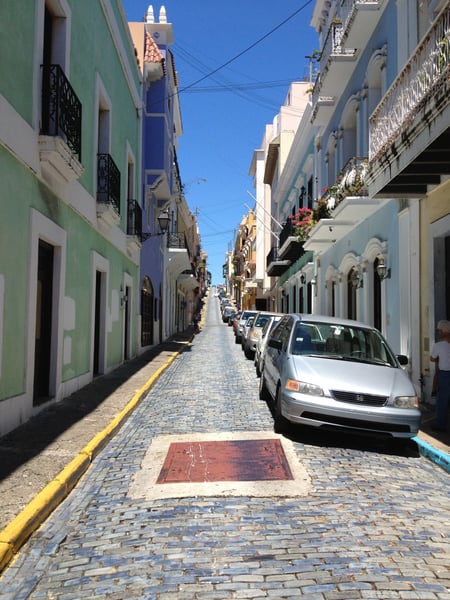 A traveler's photo spot in Viejo San Juan, San Juan