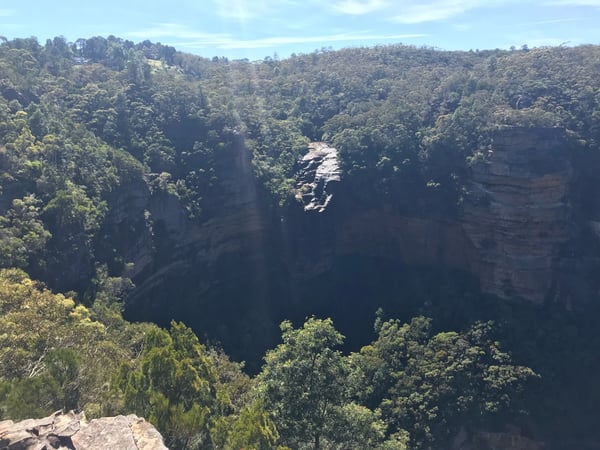 A traveler's photo spot in Wentworth Falls, Blue Mountains