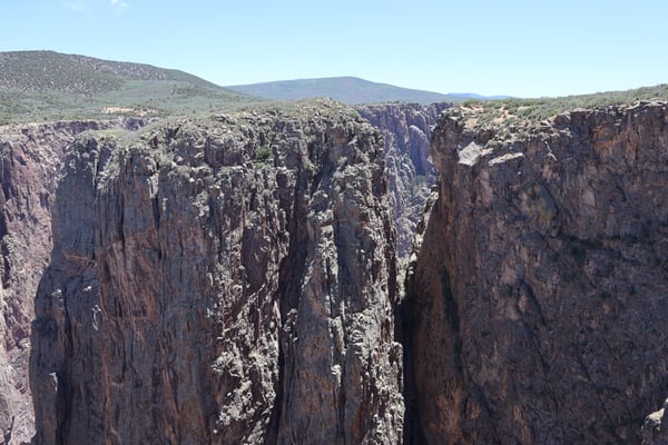Towering columnar basalt formations and deep canyon walls at Rock Point near Montrose, Colorado. — Rock Point, Black Canyon of the Gunnison